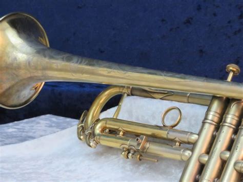 Cg Conn 2b New World Symphony Gold Plated Trumpet 1927 Serial 250432