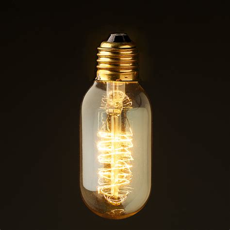 Vintage Edison Spiral Tube Filament Bulb