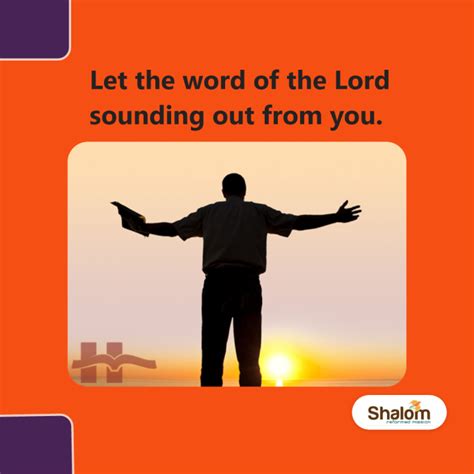 Let The Word Of The Lord Sounding Out From You