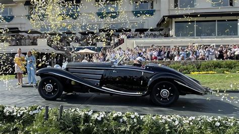 1937 Mercedes 540K Bags Best Of Show Award At Pebble Beach