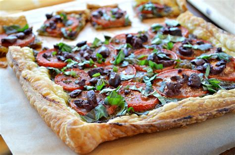 Alices Tomato Pesto Olive Tart — Three Many Cooks