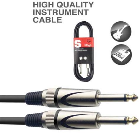 Stagg Sgc Deluxe Instrument Cable M Ft Sgc Dl