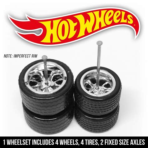1 64 Scale 10 SPOKE MUSCLE Real Riderz Wheels And Tires Set For Hot Wheelz EBay