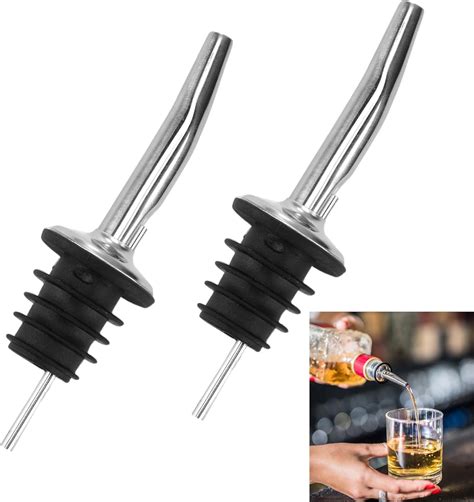 2 Pcs Oil Pourer Spout Speed Pourers Stainless Steel Bottle Pourers