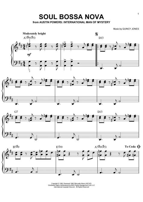 Soul Bossa Nova Piano Sheet Music | OnlinePianist