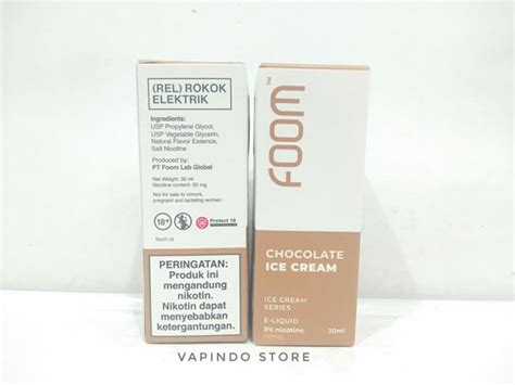 Jual Salt Foom Chocolate Ice Cream Saltnic Ml Mg By Foom Lab Di