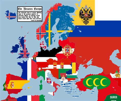 Alternate Map Of Europe – Map Vector