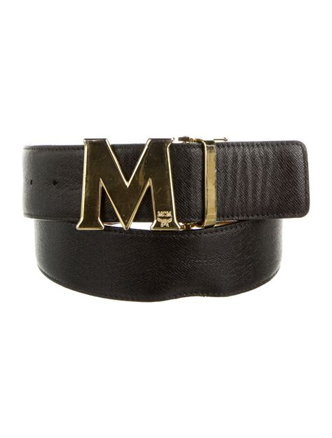 MCM Leather Belt - Black Belts, Accessories - W3053420 | The RealReal