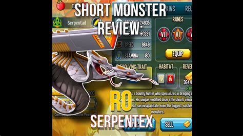 Short Monster Review Serpentex Youtube