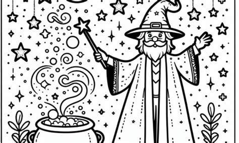 Coloriage Du Magicien Fantastique T L Charger Ou Imprimer Gratuitement