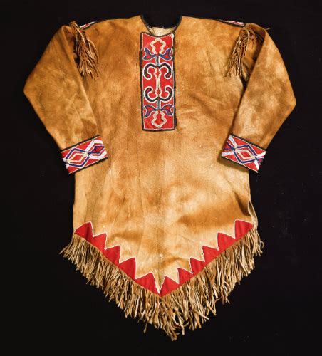 Tlingit or Kutchin Beaded and Fringed Hide Tunic | lot | American indian clothing, Tlingit ...