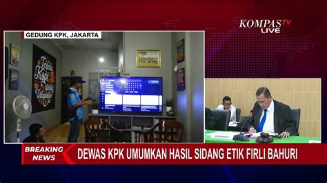 Breaking News Terbukti Langgar Kode Etik Berat Firli Bahuri Diminta