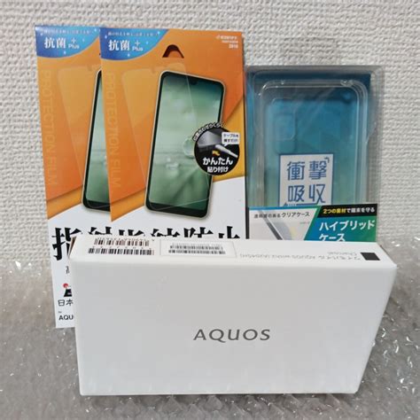 【未使用】激安1円スタート 新品未使用 未開封 ワイモバイル Aquos Wish2 A204sh チャコール黒色 一括払済 Simフリー 超