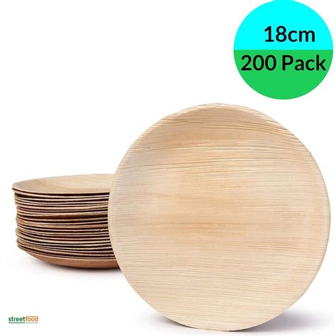 Round Palm Leaf Plates Disposable Party Plates Pack Cm Round