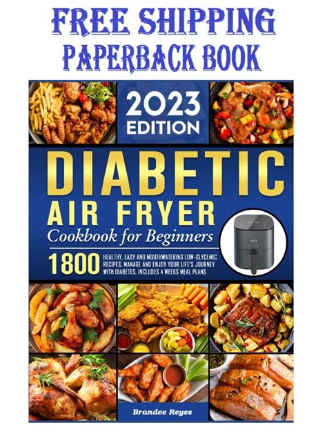 Diabetic Air Fryer Cookbook For Beginners 2023 1800 Healthy Easy And