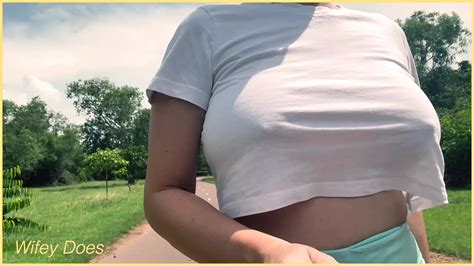 Wifey Goes For A Public Run With Her Perfect Tits Braless And Bouncing XHamster