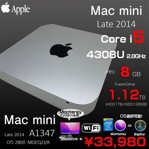 Apple Mac Mini Mgen J A A Late Os Monterey Or Bigsur