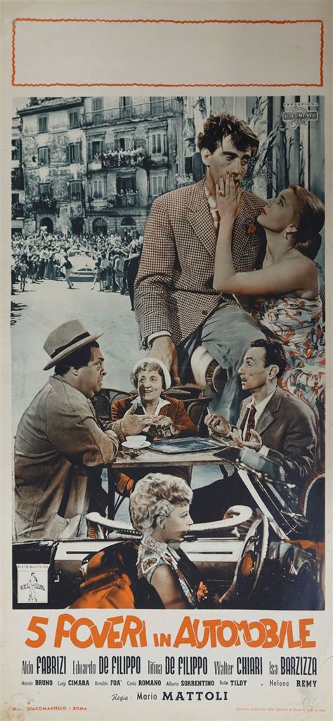 Movie poster `` 5 poor people in a car '' - Auction Vintage movie ...