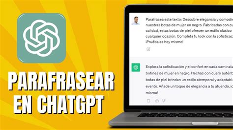 Cómo Parafrasear En ChatGPT Fácil Y Rápido YouTube