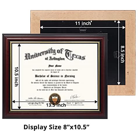 Graduationmall X Certificate Diploma Frame Solid Wood Uv