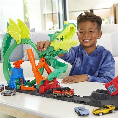 Pista Épica de Dragón Hot Wheels Los Reyes Magos