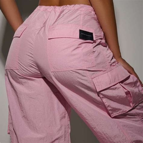 Naked Wardrobe Pants Jumpsuits Naked Wardrobe The Windbreaker Joggers In Light Pink Poshmark