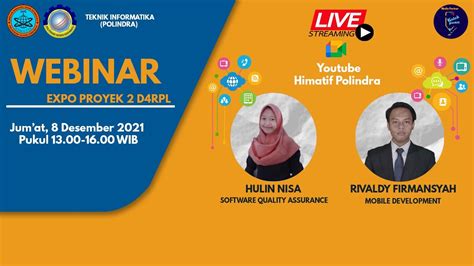 Day Webinar Expo Proyek D Rpl Teknik Informatika Polindra Youtube