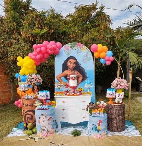 Decoração de festa infantil Moana Elo7 Produtos Especiais