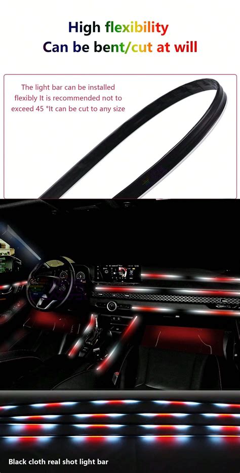 Luces Ambiente De Coche LED RGB Interiores Ocultas Universales Con