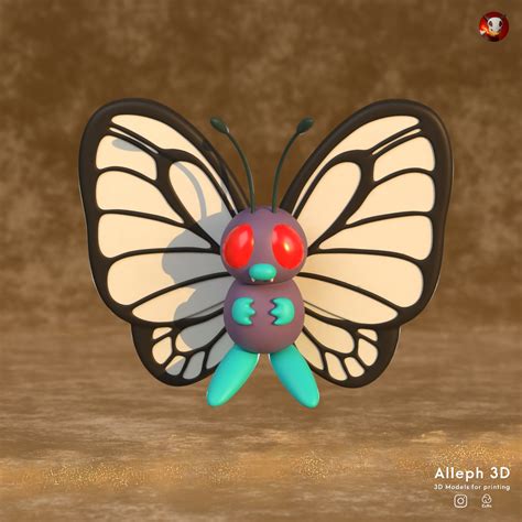 Stl File Pokemon Caterpie Evolution Pack 🐉・3d Printable Model To