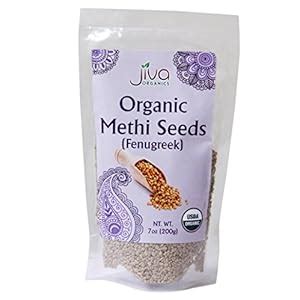 Jiva Organics Organic Fenugreek Seeds Ounce Non Gmo Whole Methi