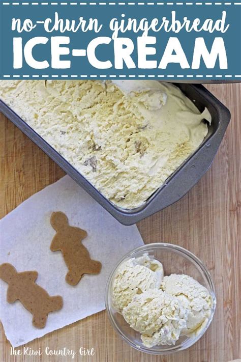 No Churn Gingerbread Ice Cream Recipe Holiday Desserts Table