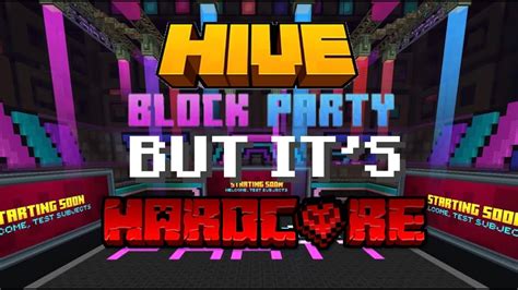 Minecraft Block Party But It’s Hardcore（為了hive影片製作比賽拍的） Hivedisco Youtube