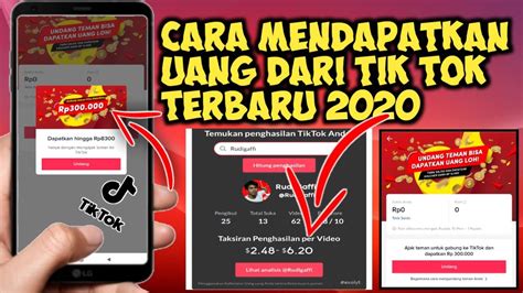 Cara Menghasilkan Uang Dari Tik Tok Terbaru I Rudi Gaffi Youtube