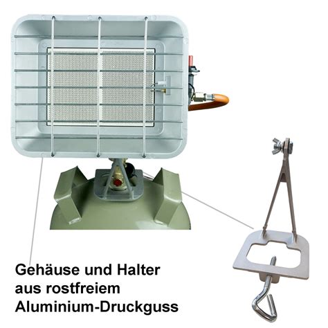 Infrarot Gas Heizstrahler Kw Mit Piezoz Ndung Und Flaschenhalterung