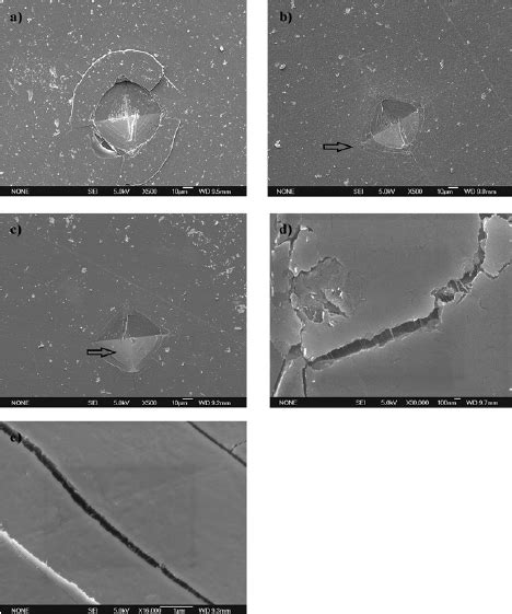 Sem Micrograph Of Glass Ceramic Composites After Vicker’s Indentation Download Scientific