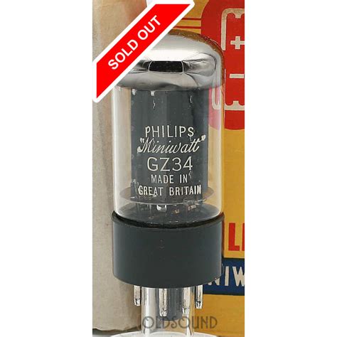 GZ34 5AR4 MULLARD PHILIPS MINIWATT 5U4G 22S22C RECTIFIER VALVE