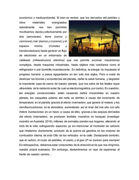 Ensayo Energias Renovables Desarrollo De H Unidad 6 PDF