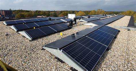 Zonnepanelen Op Een Plat Dak Dijkman Zonne Energie