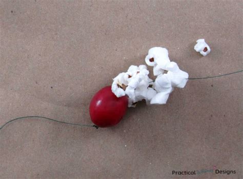 How To Make A Homemade Cranberry And Popcorn Garland Practical Whimsy