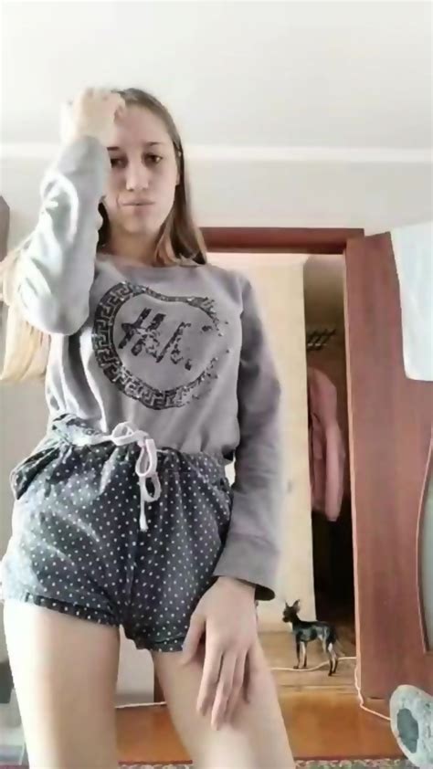 Merged 2 Videos Of Skinny Cam Girl Shows Perfect Tits And Body