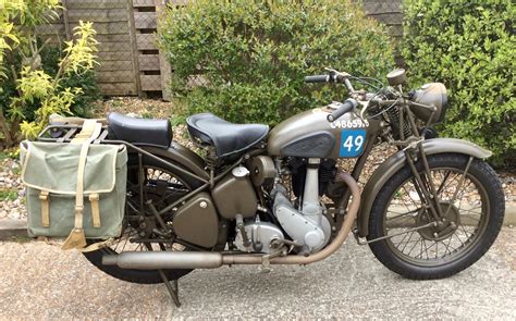 Bsa Wb 30 1942 Restoredrare Motorcycle Badged To A Royal Marines Ww2