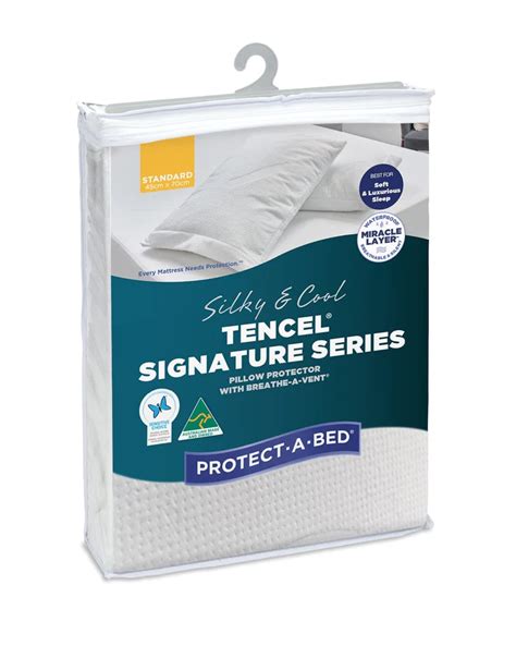 Protect-A-Bed Silky & Cool Tencel Signature Series Pillow Protector ...