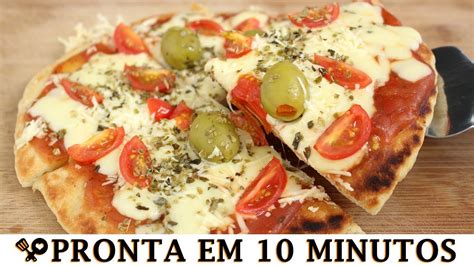 Pizza De Frigideira Pronta Em 10 Minutos Receitas Que Amo Youtube