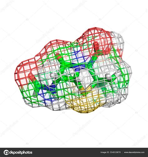 Penicillin Molecule Isolated White Background Stock Photo by ...