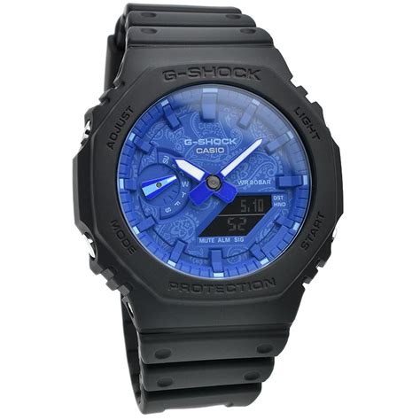 Casio G Shock Analog Digital Blue Paisley Ga Bp Ajf