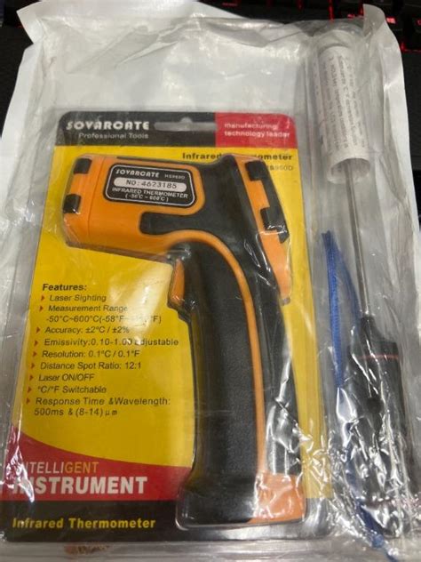 Sovarcate Hs D Infrared Thermometer Non Contact Digital Laser