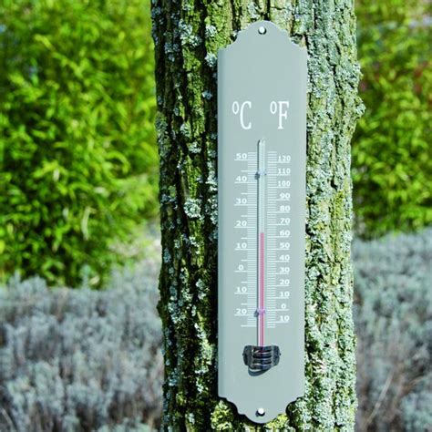 Esschert Design Thermometer Voor Binnen En Buiten Beton Grijs