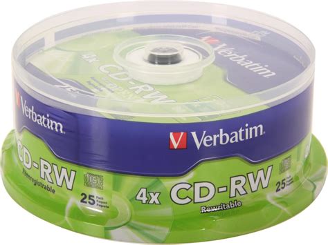 Verbatim 700MB 4X CD-RW 25 Packs Disc Model 95169 - Newegg.com