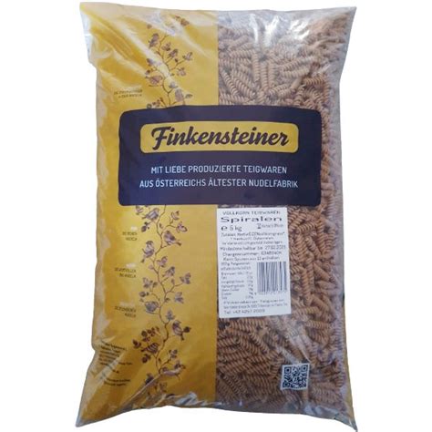 Transgourmet Österreich Finkensteiner Vollkorn Spiralen 5 kg